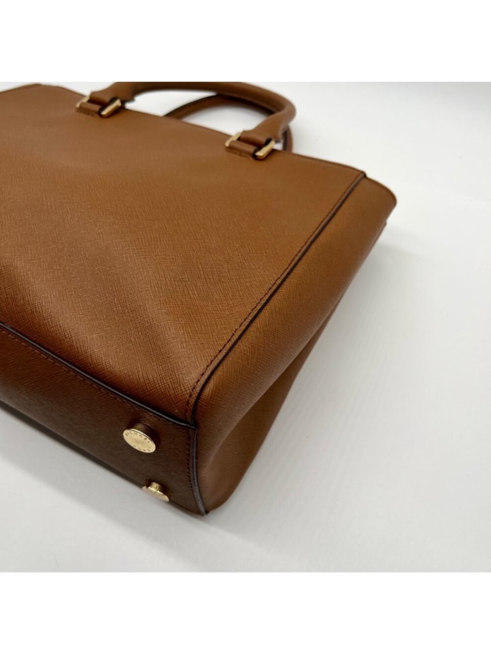 Michael Kors Brown Saffiano Leather Savannah Tote Bag - Picture 11 of 12